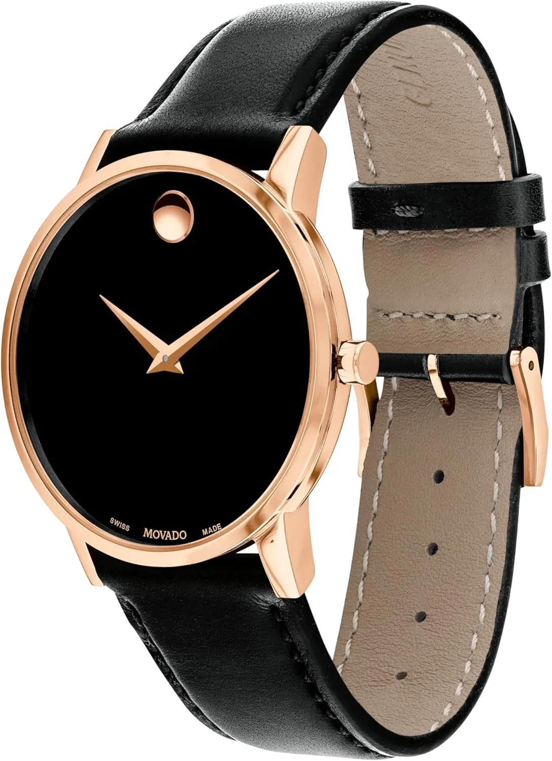 Movado Museum Classic Men's Watch - Swiss Quartz Movement, Calfskin Strap - 3 ATM Water Resistance - Classic, Luxury Fashion Timepiece for Him - 40mm