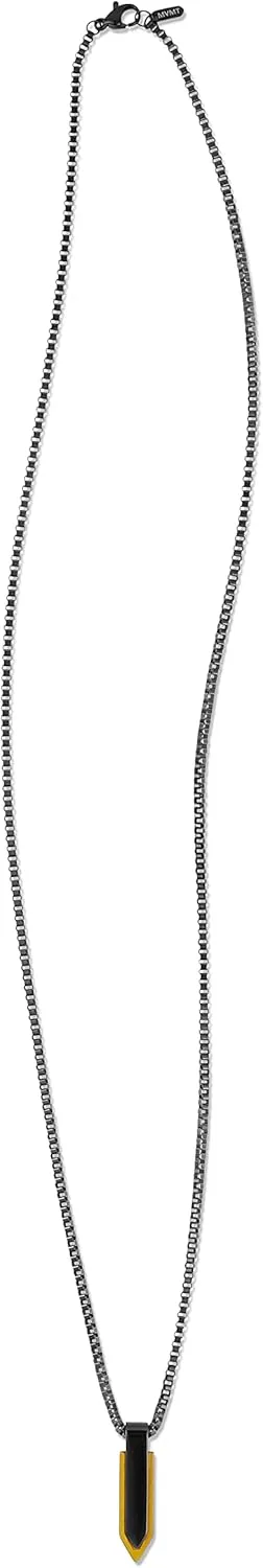 MVMT Men's Stone Spearhead Lobster Closure Necklace