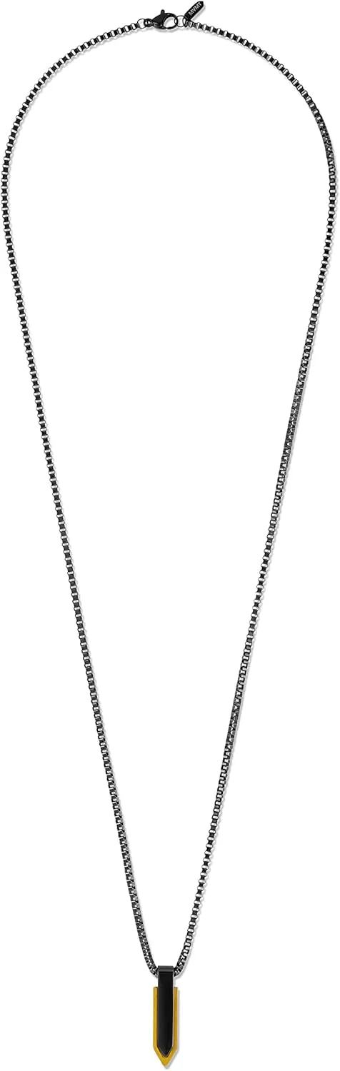 MVMT Men's Stone Spearhead Lobster Closure Necklace