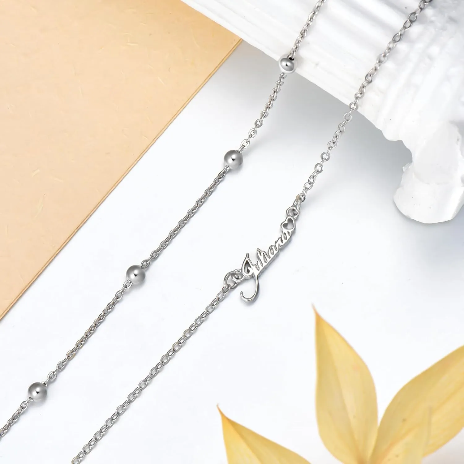 Nature Style Bracelet for Women Charm Link Bracelet Adjustable Pineapple/Dragonfly/Butterfly/Daisy/Highland Cow Anklet Bracelet 925 Sterling Silver Anniversary Jewelry Birthday Gifts