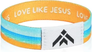 NFC Bible Verse Bracelet - Christian Jewelry with Tap & Scan Technology, Daily Scripture Wristbands for Women Men Kids - Jesus is King Prayer Bracelet, Adjustable Elastic Religious Gifts for Mom Baptism - Ocean