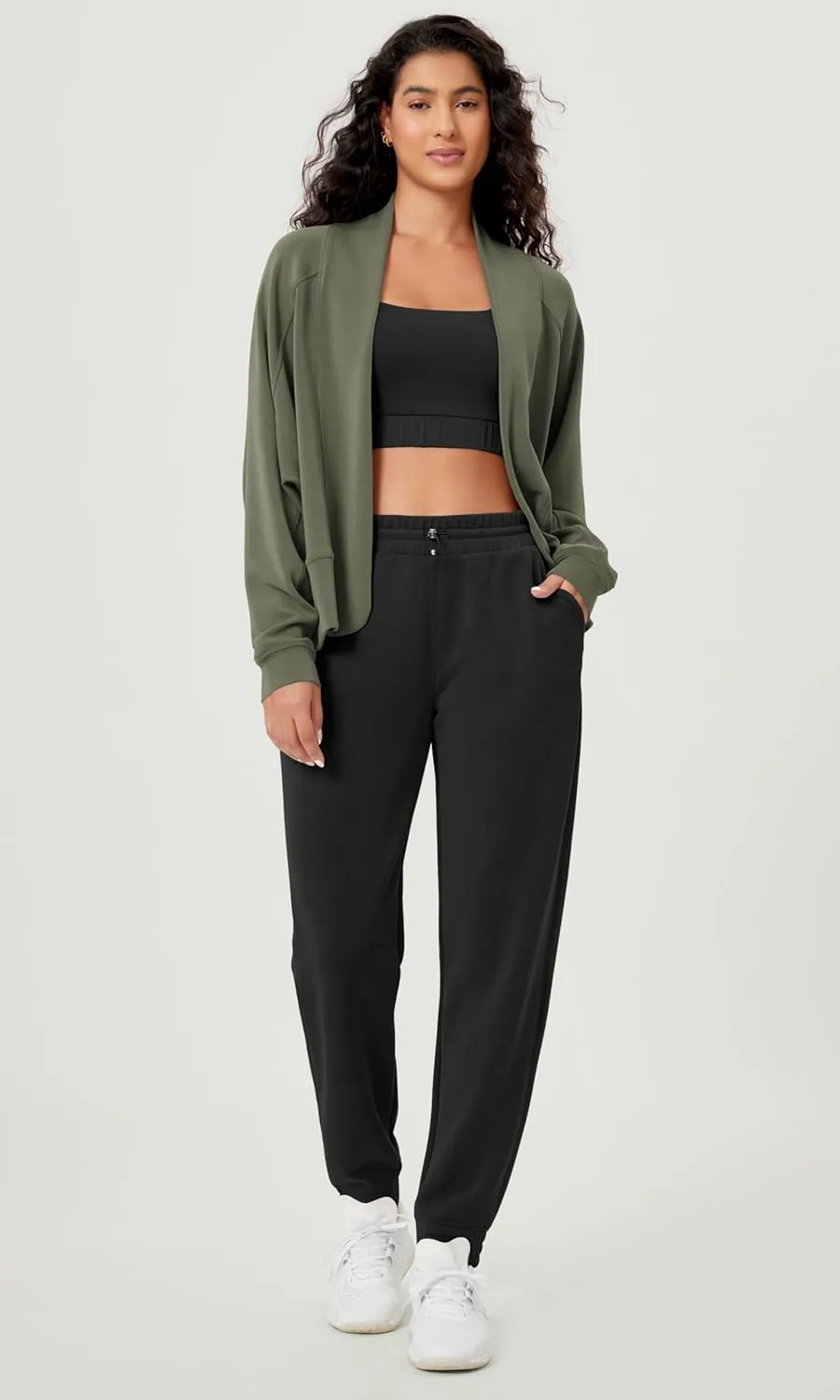 ODODOS Women's Modal Soft Open Front Cardigans Long Sleeve Casual Wrap Outwear