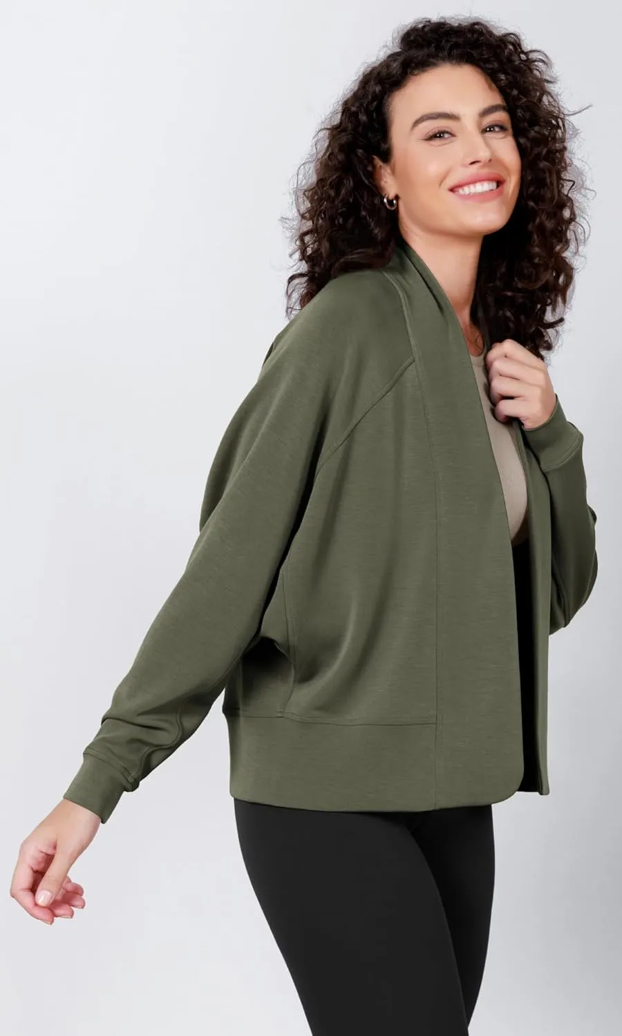 ODODOS Women's Modal Soft Open Front Cardigans Long Sleeve Casual Wrap Outwear