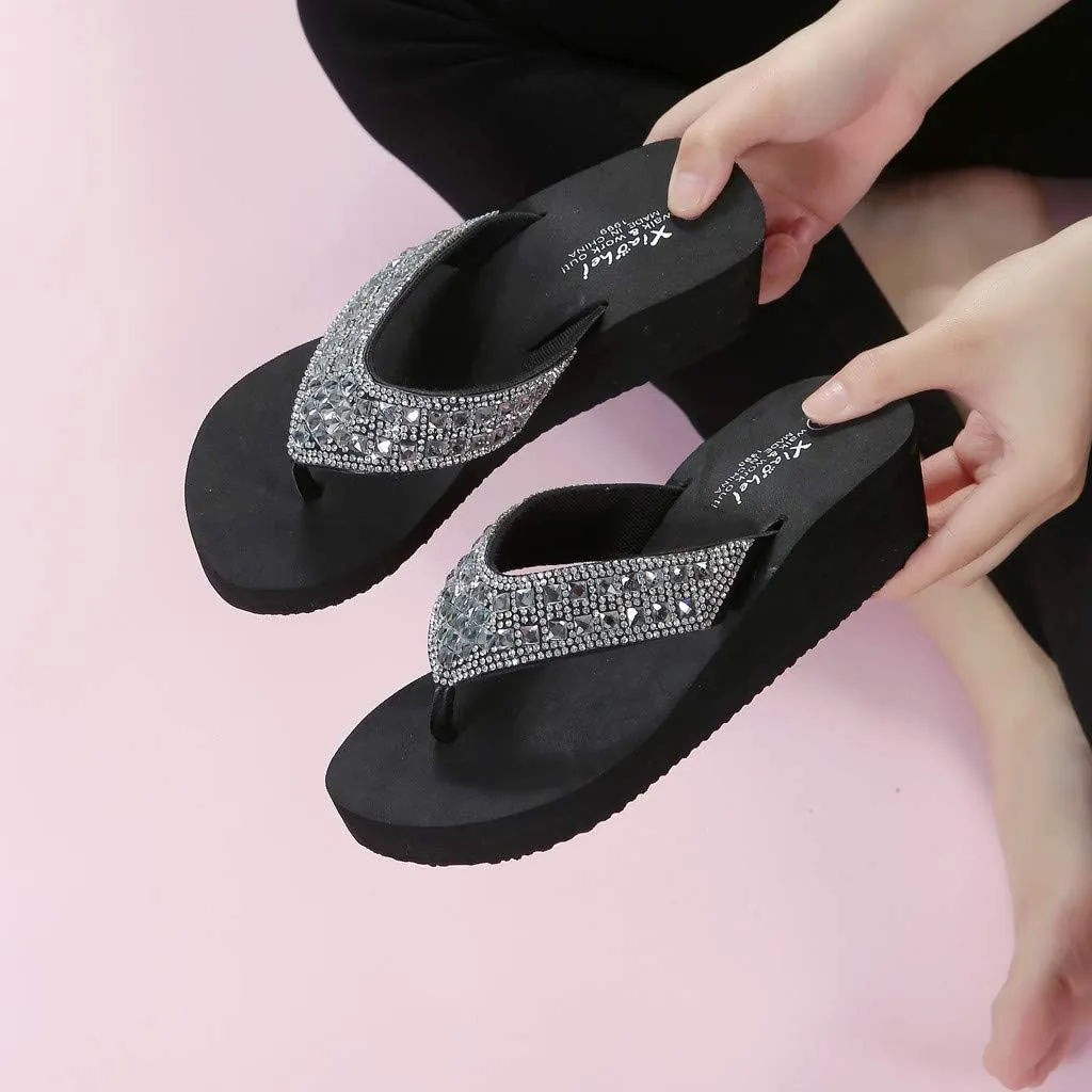 Orthopedic Sandals for Women Wide Width Platform Slippers Flip Flops with Arch Support Casual Dressy Walking Shoes