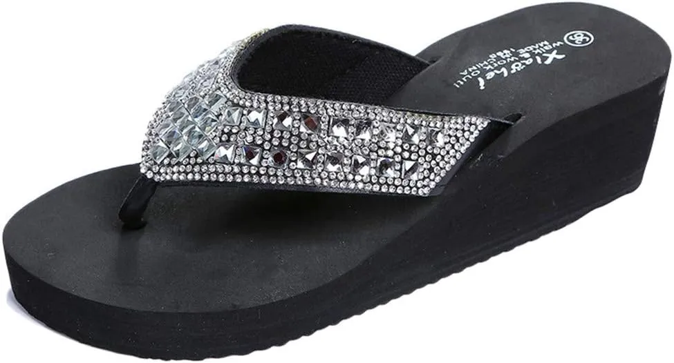Orthopedic Sandals for Women Wide Width Platform Slippers Flip Flops with Arch Support Casual Dressy Walking Shoes