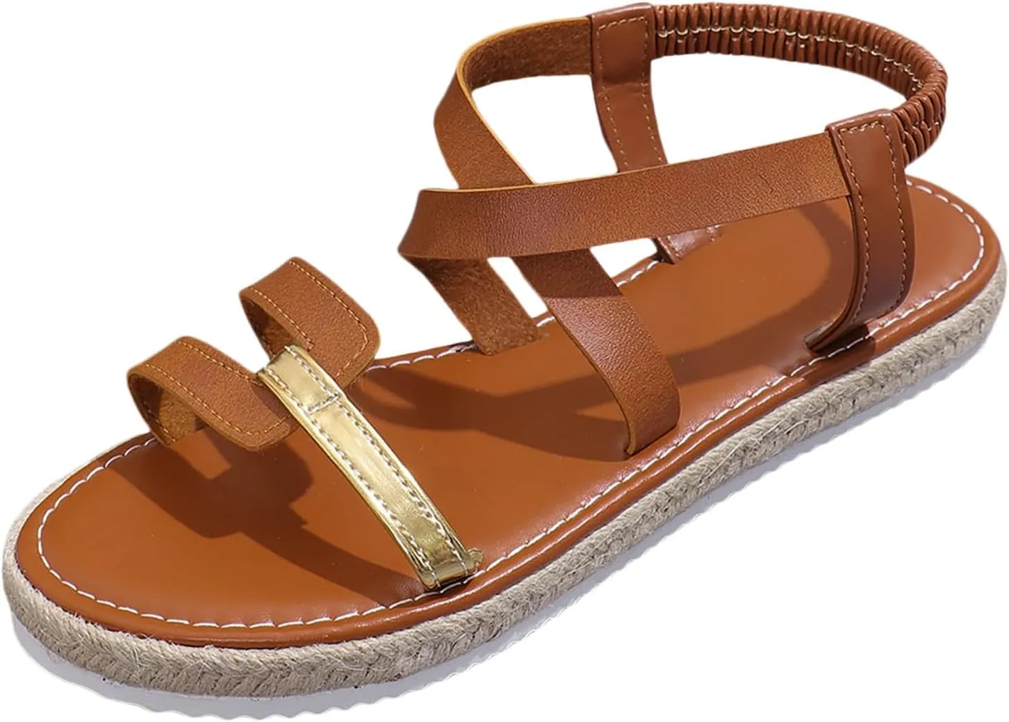 Orthopedic Sandals for Women Wide Width, Women's Summer Beach Bohemia Flip Flops T-Strap Flat Sandals Comfort Walking Shoes