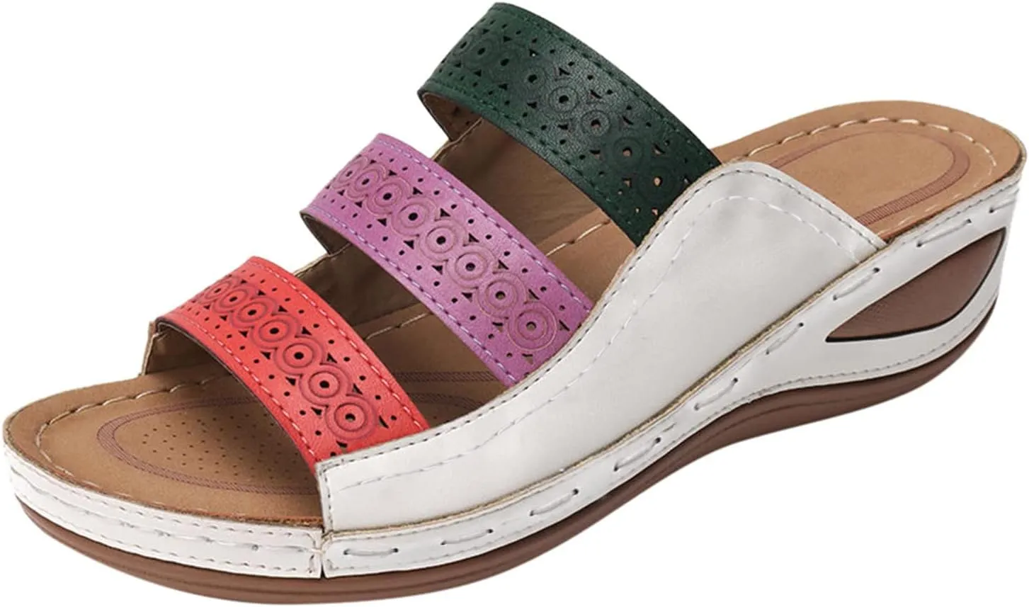 Orthopedic Slipper with Arch Support for Women Washable Orthopedic Women Flats Sandals Womens Summer Shoes with Arch Support Orthotic Womens Dressy Sandals Wide Womens Arch Support Sandals Orthotic