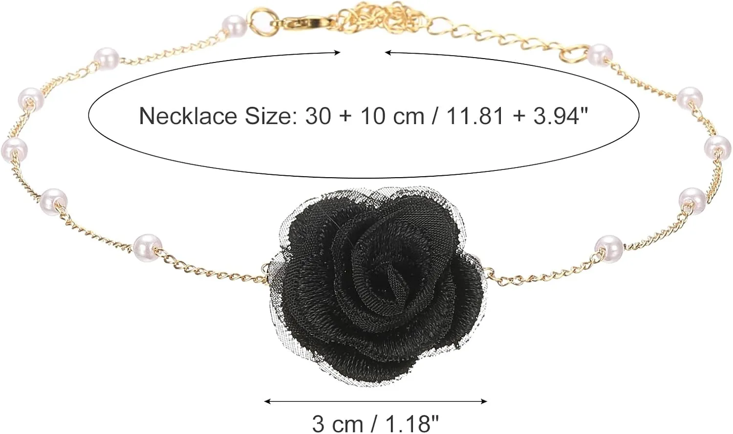 PATIKIL Pearl Necklace Adjustable Chokers Fashion Accessories for Daily Wedding Bridal Shower Halloween Prom