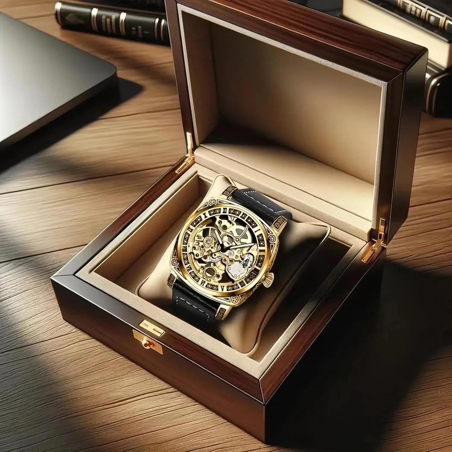 Personality Fashion Mechanical Watch Men's Fully Automatic Mechanical Watch Hollow Wrist Watch