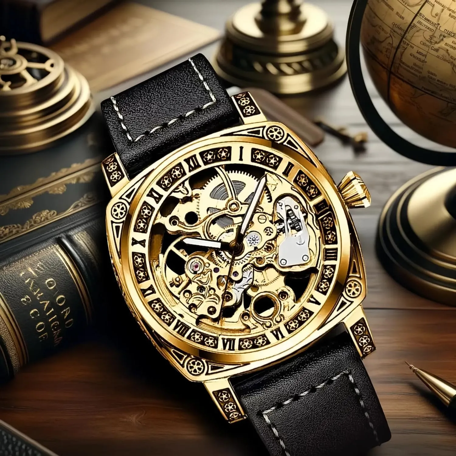 Personality Fashion Mechanical Watch Men's Fully Automatic Mechanical Watch Hollow Wrist Watch