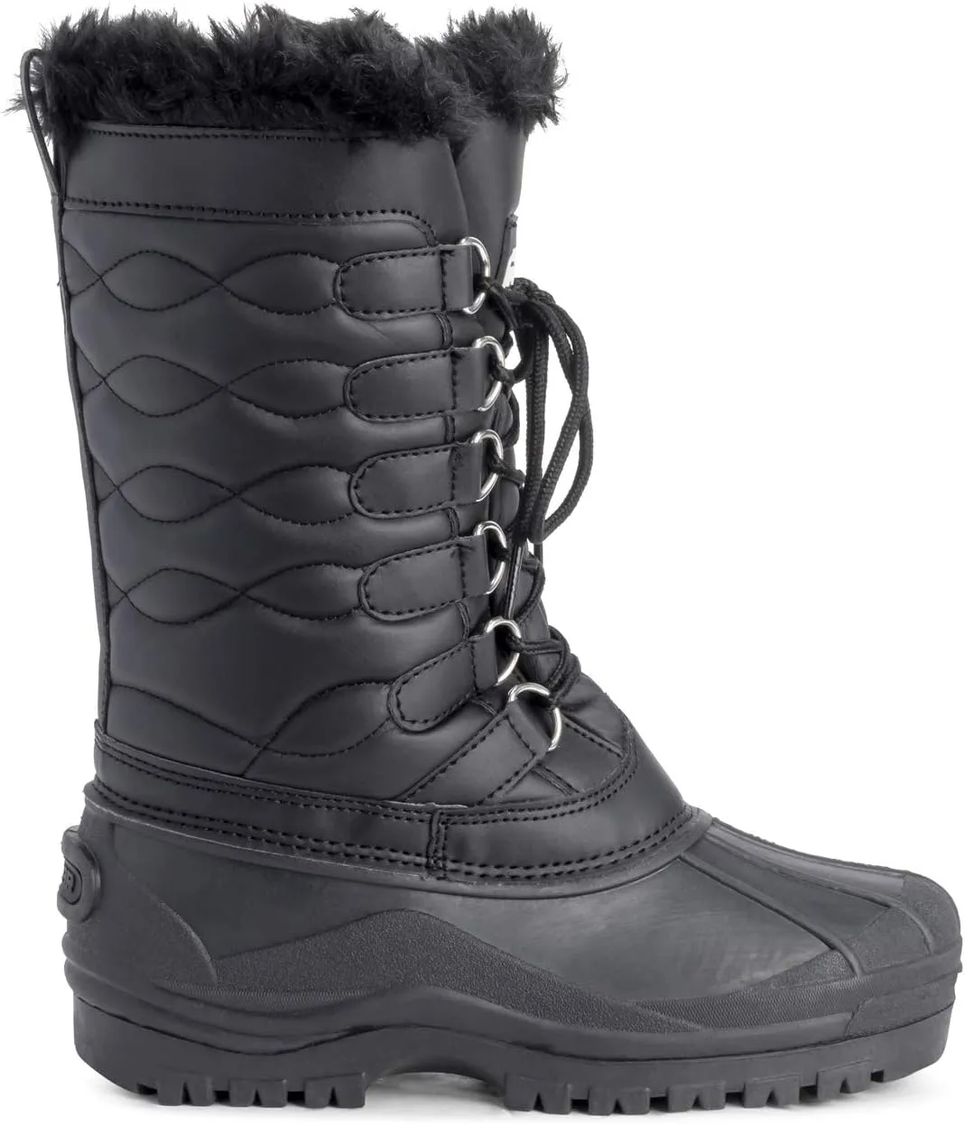 POLAR Womens Nylon Cold Weather Outdoor Snow Duck Winter Rain Lace Boo