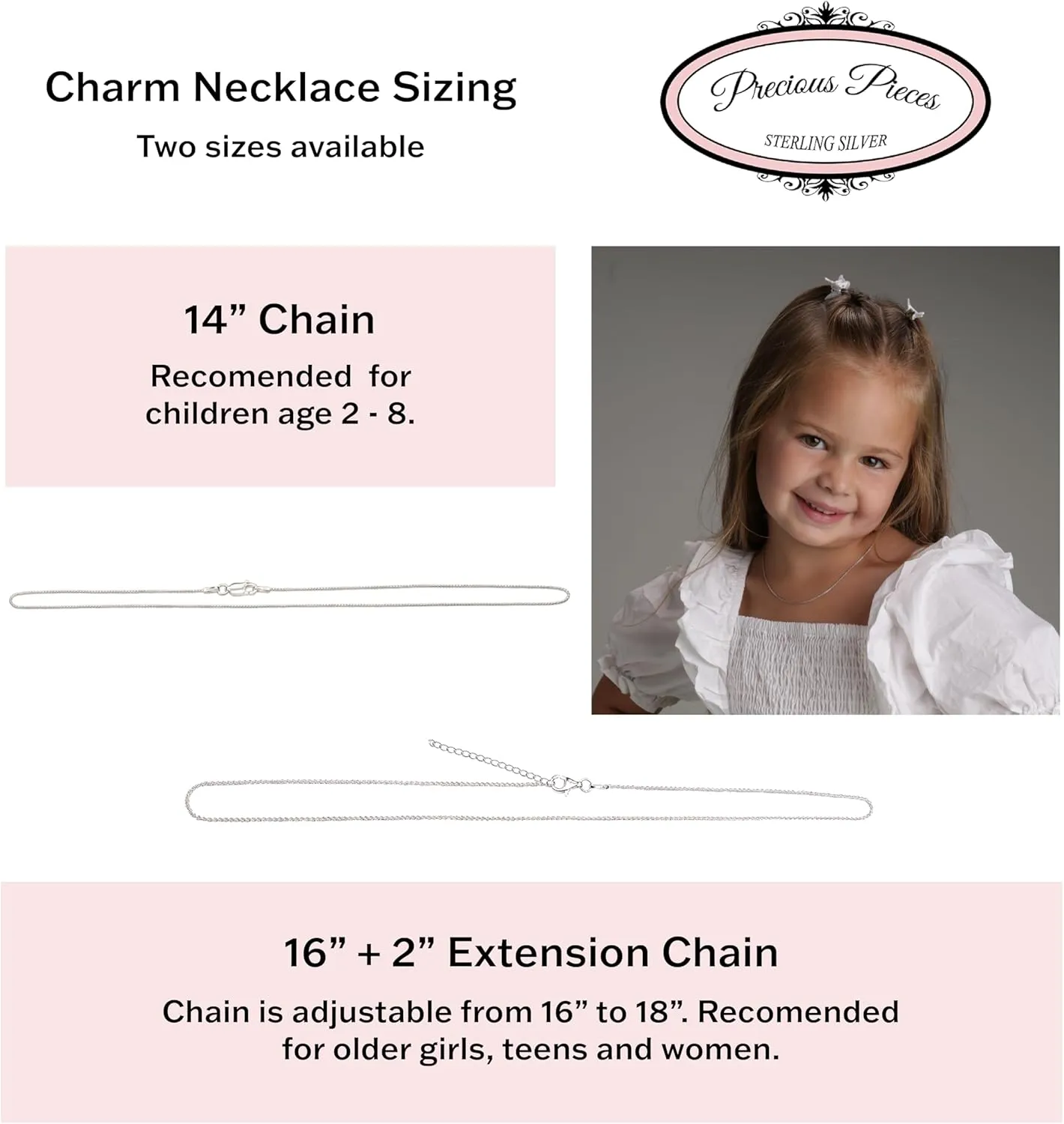 Precious Pieces Girl's Sterling Silver Miraculous Necklace or Miraculous Cluster Necklace with Cultured Pearl and Cross