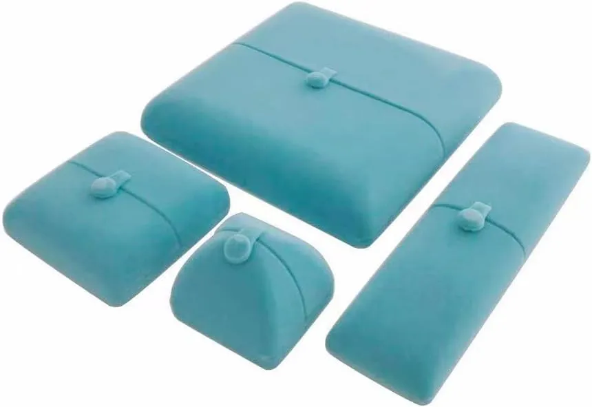 Premium Grade Luxurious Aqua Velvet Jewelry Case for Bracelet Bangle Storage Present Box