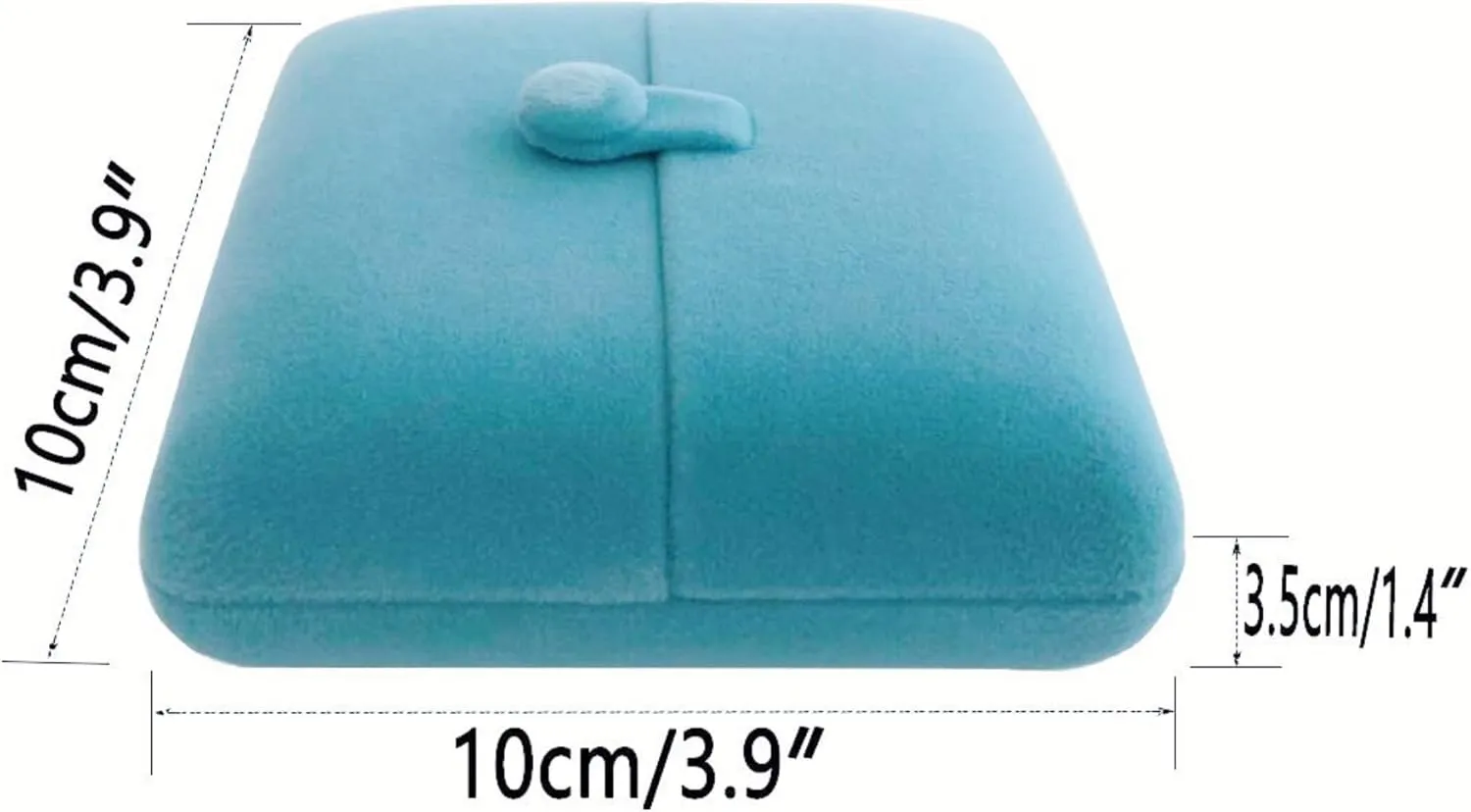 Premium Grade Luxurious Aqua Velvet Jewelry Case for Bracelet Bangle Storage Present Box