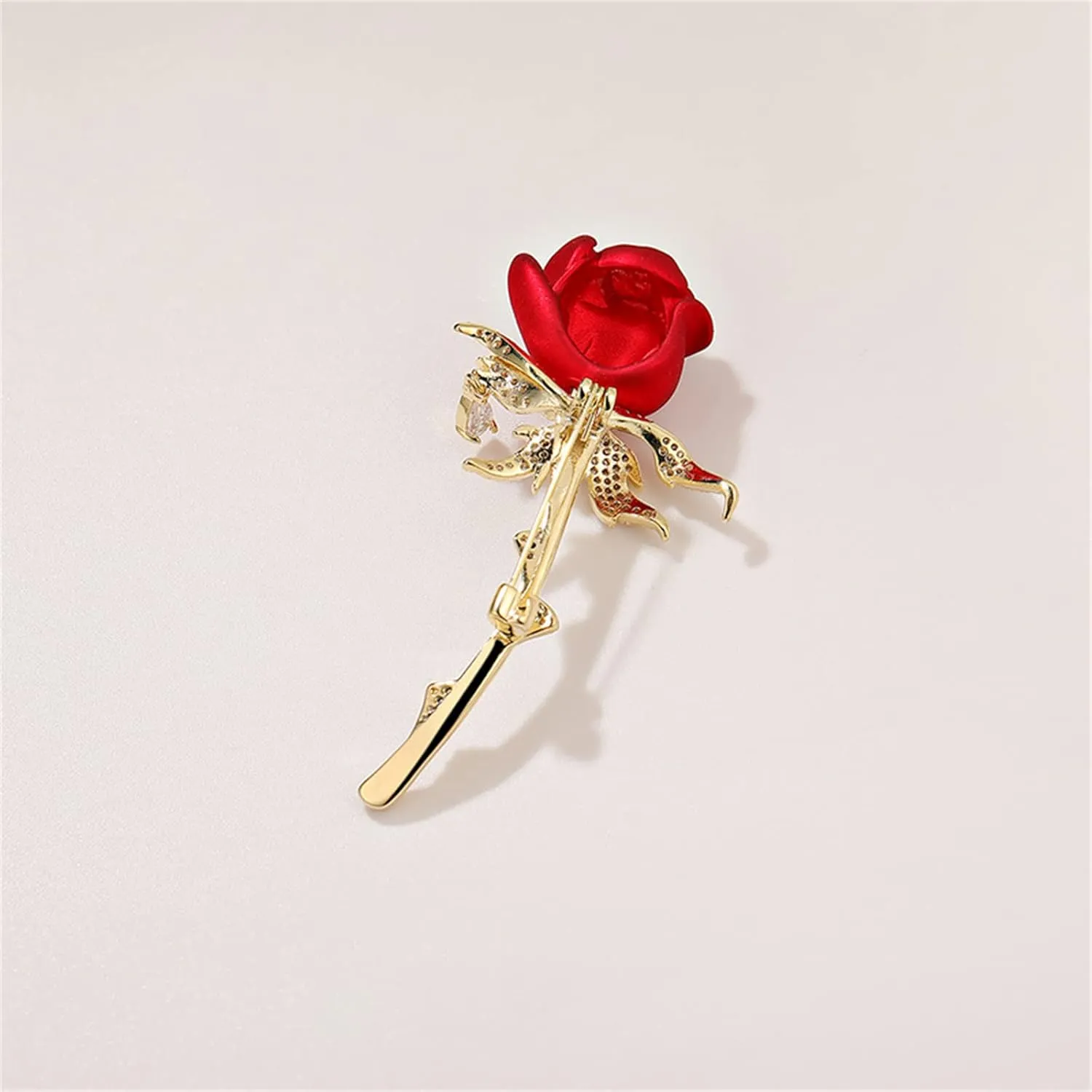 Red Rose Flower Brooches and Pins for Women Costume Jewelry Brooch Pins Broches Jewelry for Women Elegant Lady Pin