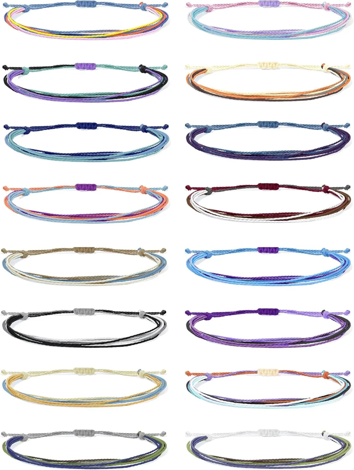 Roe Dolph String Bracelets Beach Summer Bracelet Ankle Bracelets for Women Trendy Adjustable Waterproof Wave Surfer Jewelry Gifts
