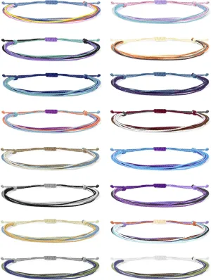Roe Dolph String Bracelets Beach Summer Bracelet Ankle Bracelets for Women Trendy Adjustable Waterproof Wave Surfer Jewelry Gifts