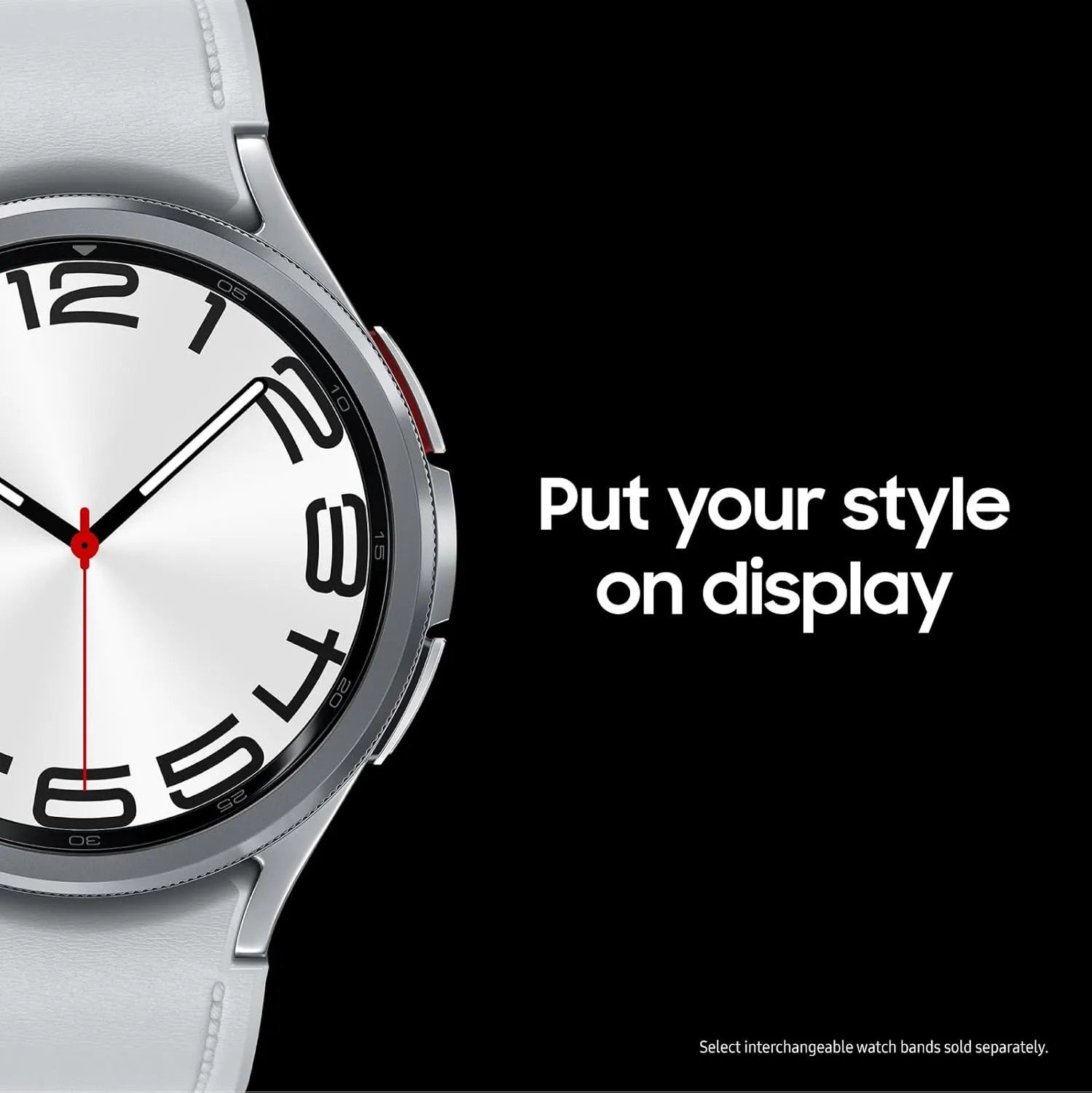 SAMSUNG Galaxy Watch 6 Bespoke Edition 43mm Exclusive Bluetooth Smartwatch, Health, Fitness, Sleep, HR Tracker, Improved Battery, Sapphire Crystal Glass, US Version, Silver D-Buckle Band, Hybrid Blue
