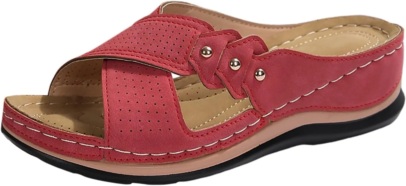 Sandals for Women Dressy Summer, Spring Sandals for Women Comfortable Slippers with Arch Support Sandal Flip Flops
