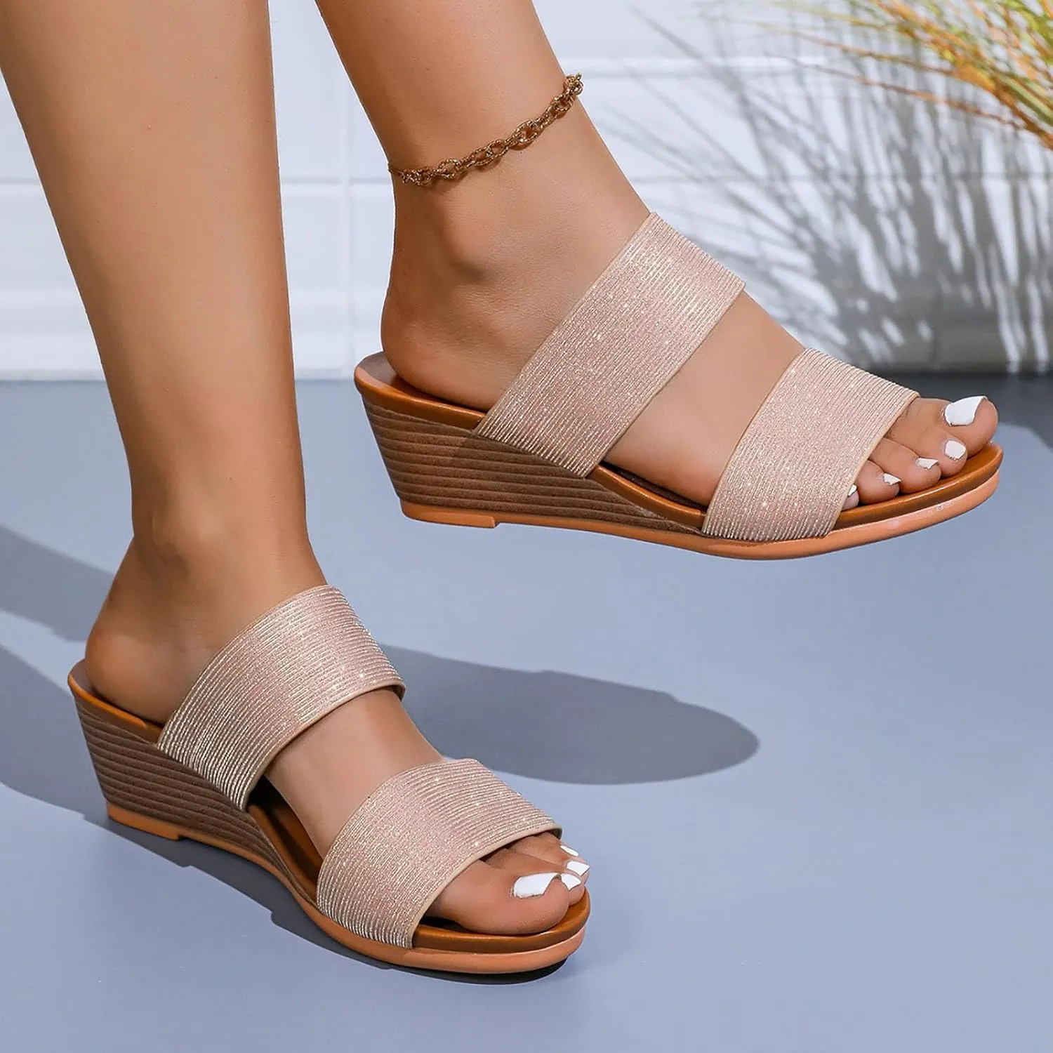 Sandals Women's Sandals Women's Summer Fashion Fairy Wear Platform Heels Platform Wedge Shoes for Teen Girls