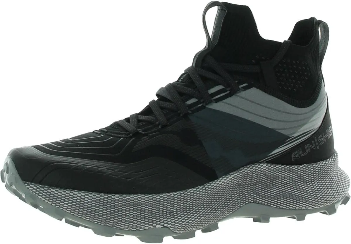 Saucony Mens Endorphin Trail Mid Runshield Hiking Shoes Black 10.5 Medium (D)
