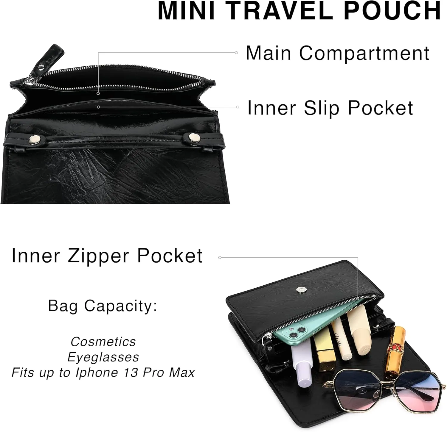 Scarleton Crossbody Bags for Women, Purses for Women, Lightweight Shoulder Bag Purse, Crossbody Bag with 2 Straps, H2087