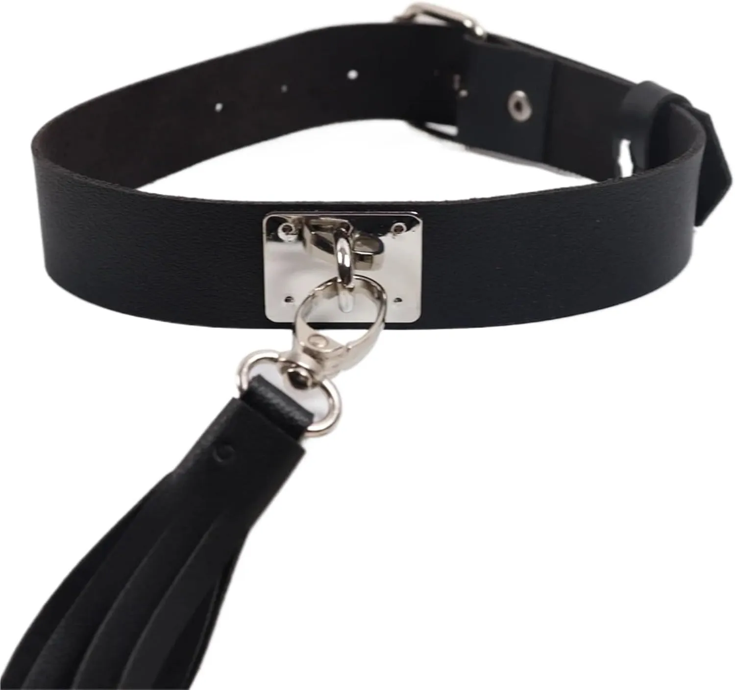 Sexy Punk Rock Gothic Chokers Tassels Necklace PU Leather Bondage Cosplay Goth Collar For Women Jewelry Statement Gift