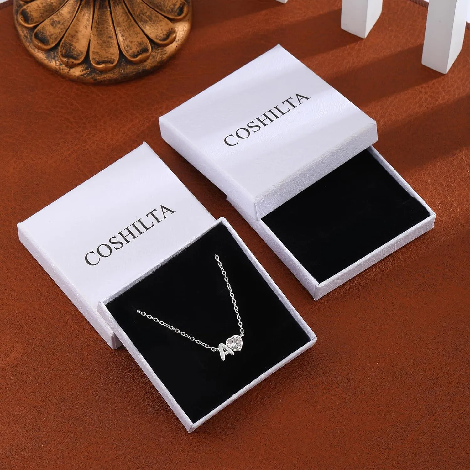 Silver Necklace for Women-Initial Necklaces Initial A-Z Pendant Necklace Trendy Simple Necklace Cute Charm Chain Necklace Personalized Custom Necklaces Jewelry Gift for Women