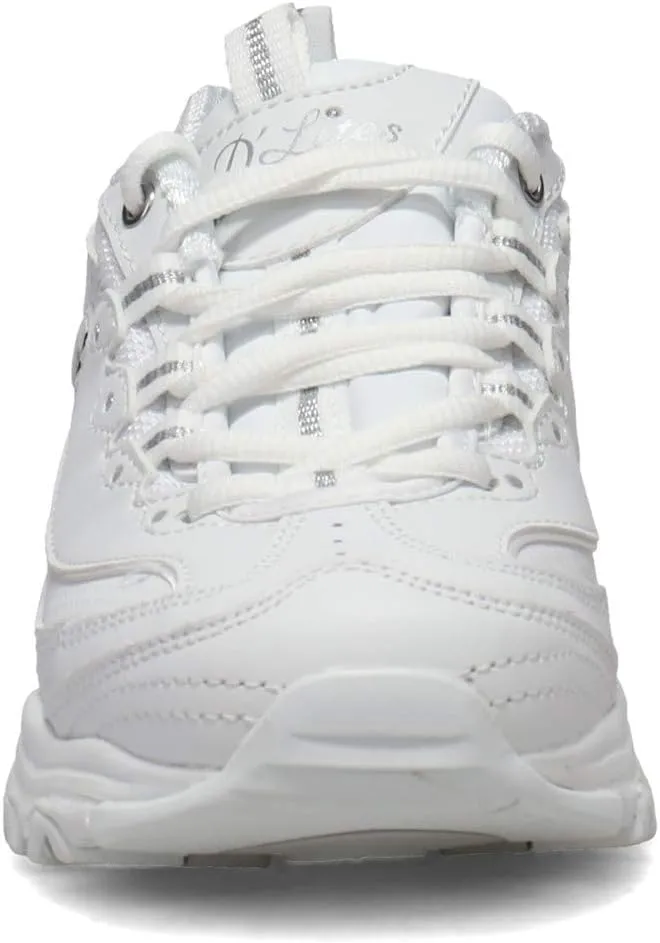 Skechers Sport Women's D'Lites Fresh Start Memory Foam Lace-up Sneaker Fashion
