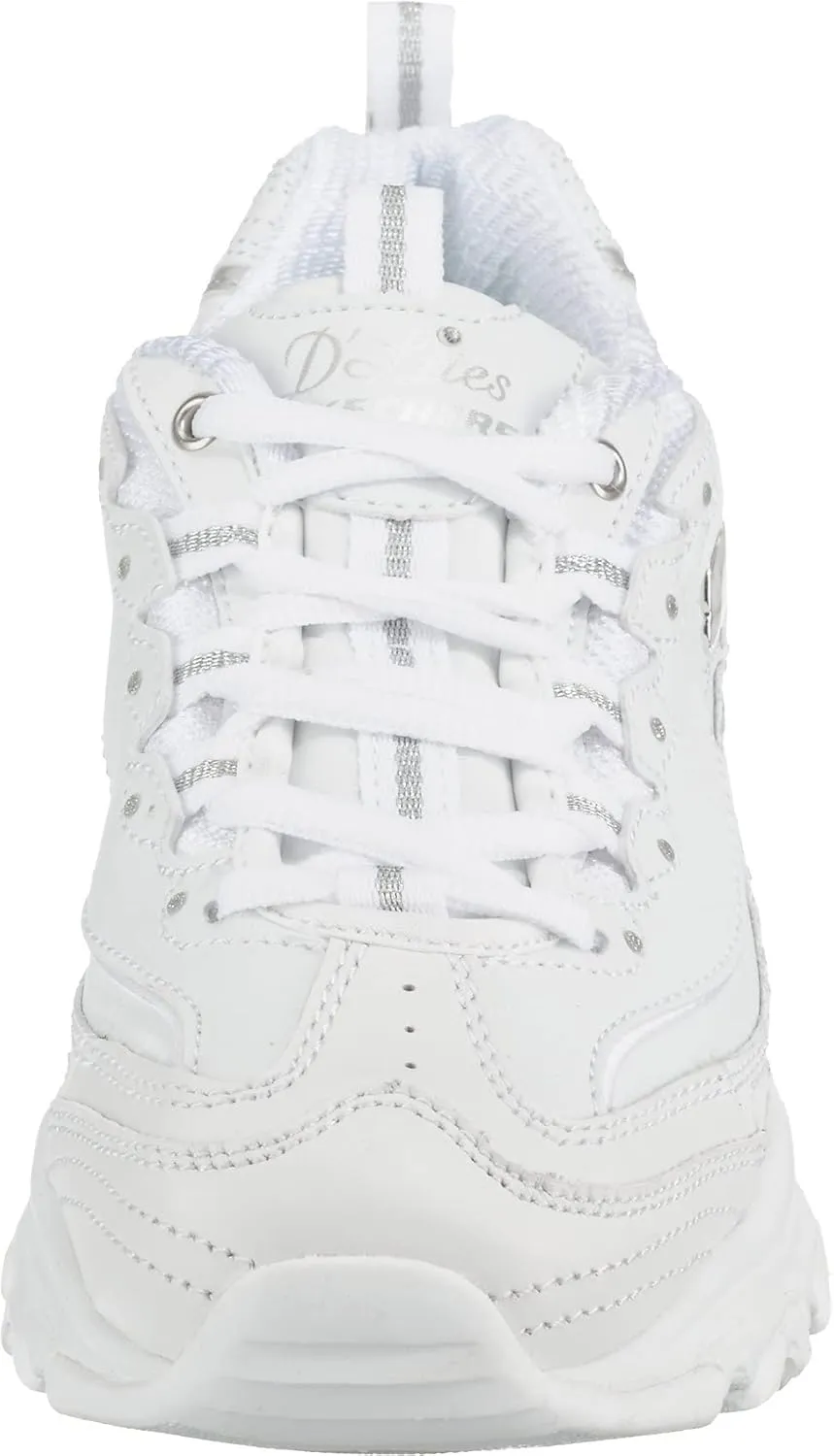 Skechers Sport Women's D'Lites Fresh Start Memory Foam Lace-up Sneaker Fashion