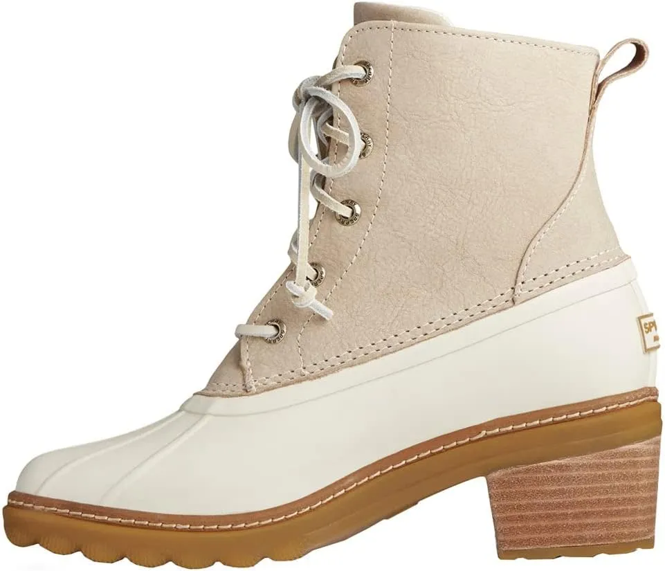 Sperry Women's Saltwater Heel Leather Rain Boot
