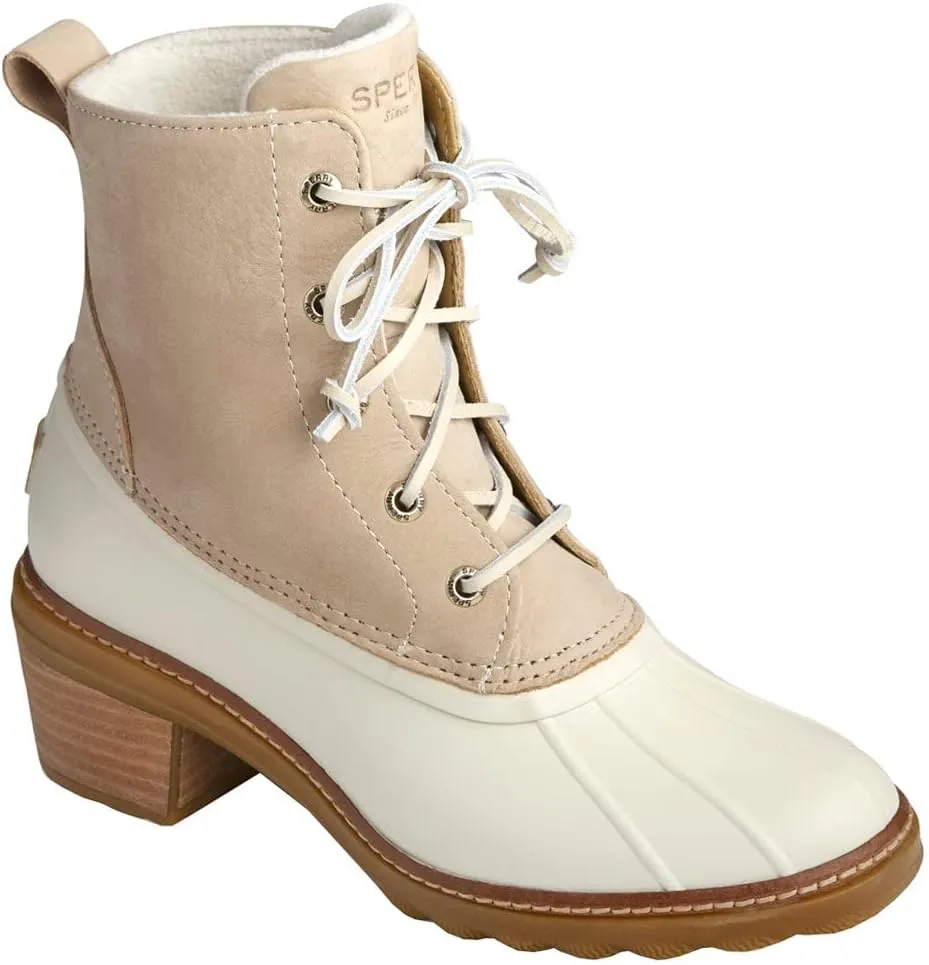 Sperry Women's Saltwater Heel Leather Rain Boot