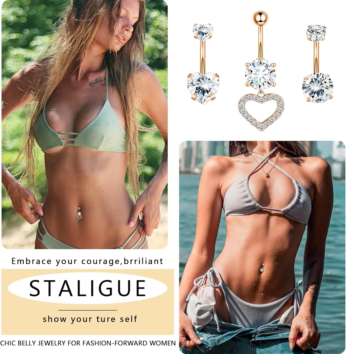 Staligue G23 Titanium Nose Rings Hoops for Sensitive Skin 20g Pure Titanium Hoop Nose Rings for Women Men D-Shaped 12Pcs Thin Nose Hoops Hypoallergenic Half Hoop Nose Piercing Jewelry 6mm/ 8mm /10mm