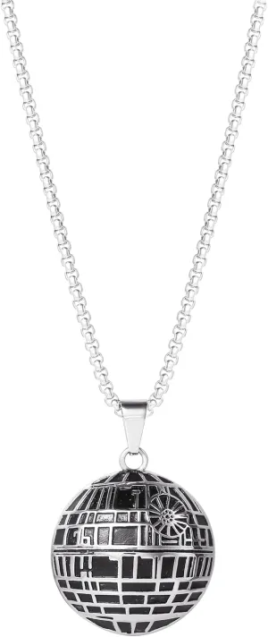 Star Wars Stainless Steel Necklaces for Men, Character Pendant Designs, 22" Box Chain