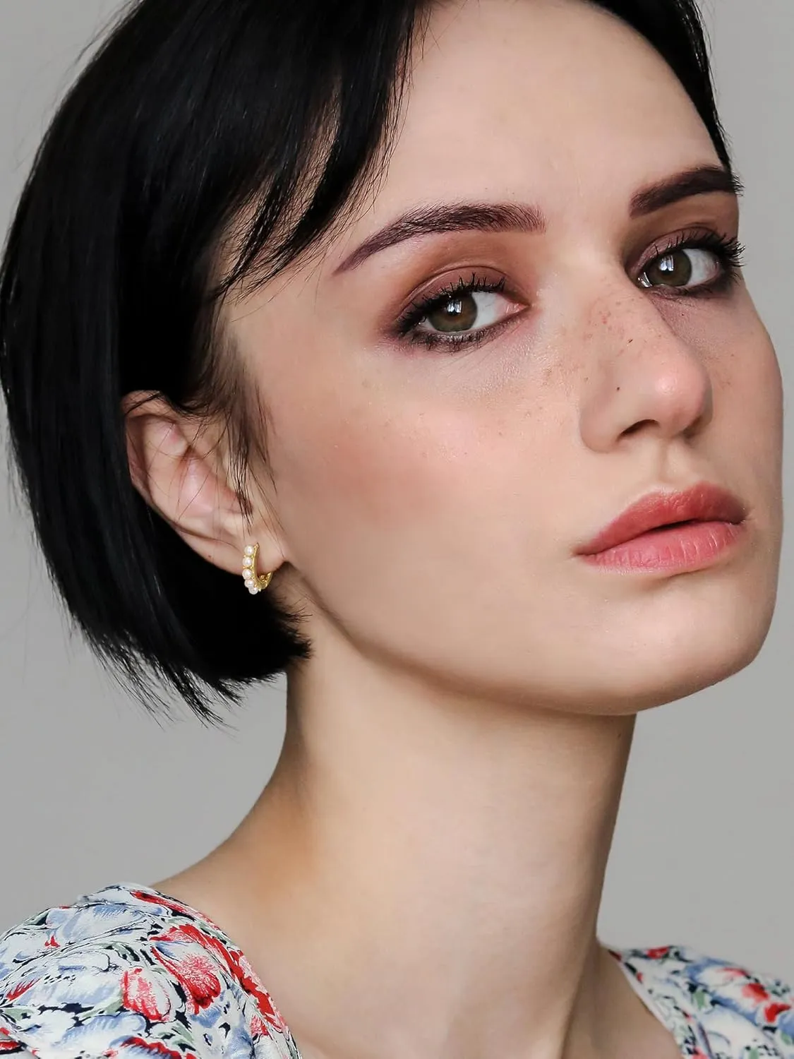 SWEETV 925 Sterling Silver Huggie Hoop Earrings for Women Girls-Tiny Small Cartilage Hoop Earring