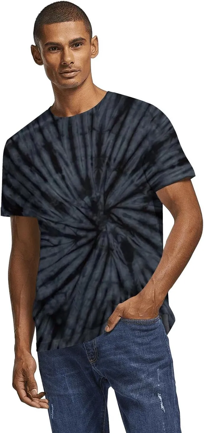 Tie Dye Shirts for Men Women, Short Sleeve Mens Tie Dye Shirts, Mens Women Rainbow Tie Dye T Shirts,Size:S-5XL