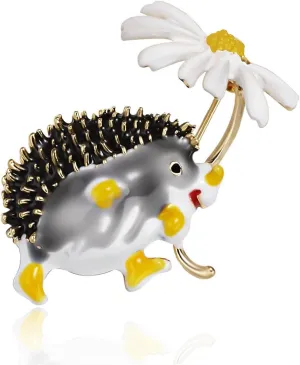 Trendy Cute Animal Brooch Fashion Colorful Daisy Brooches For Women Shoes Coat Accessories Lapel Pins Gift Fashion