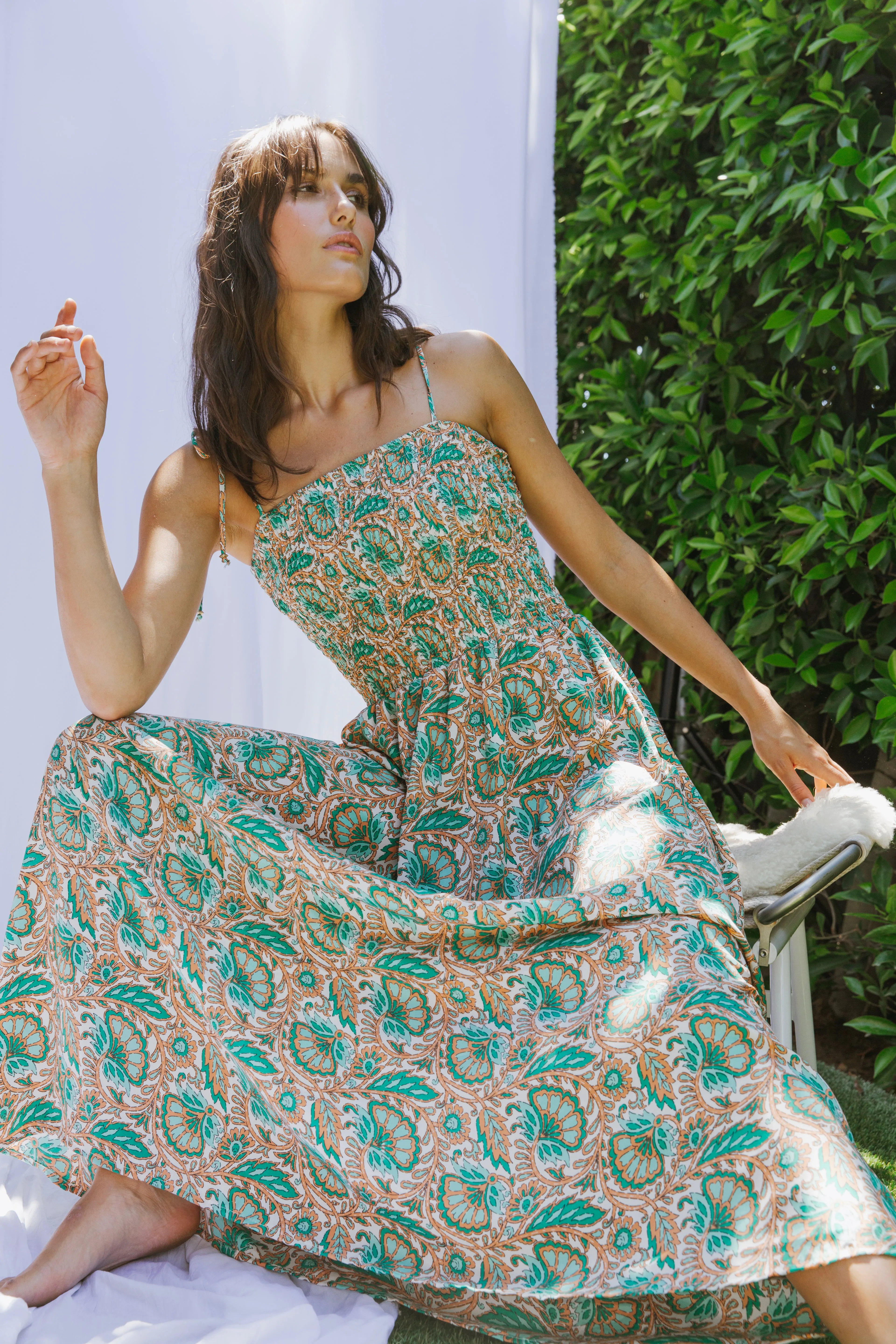 Ujala Smocked Maxi Dress