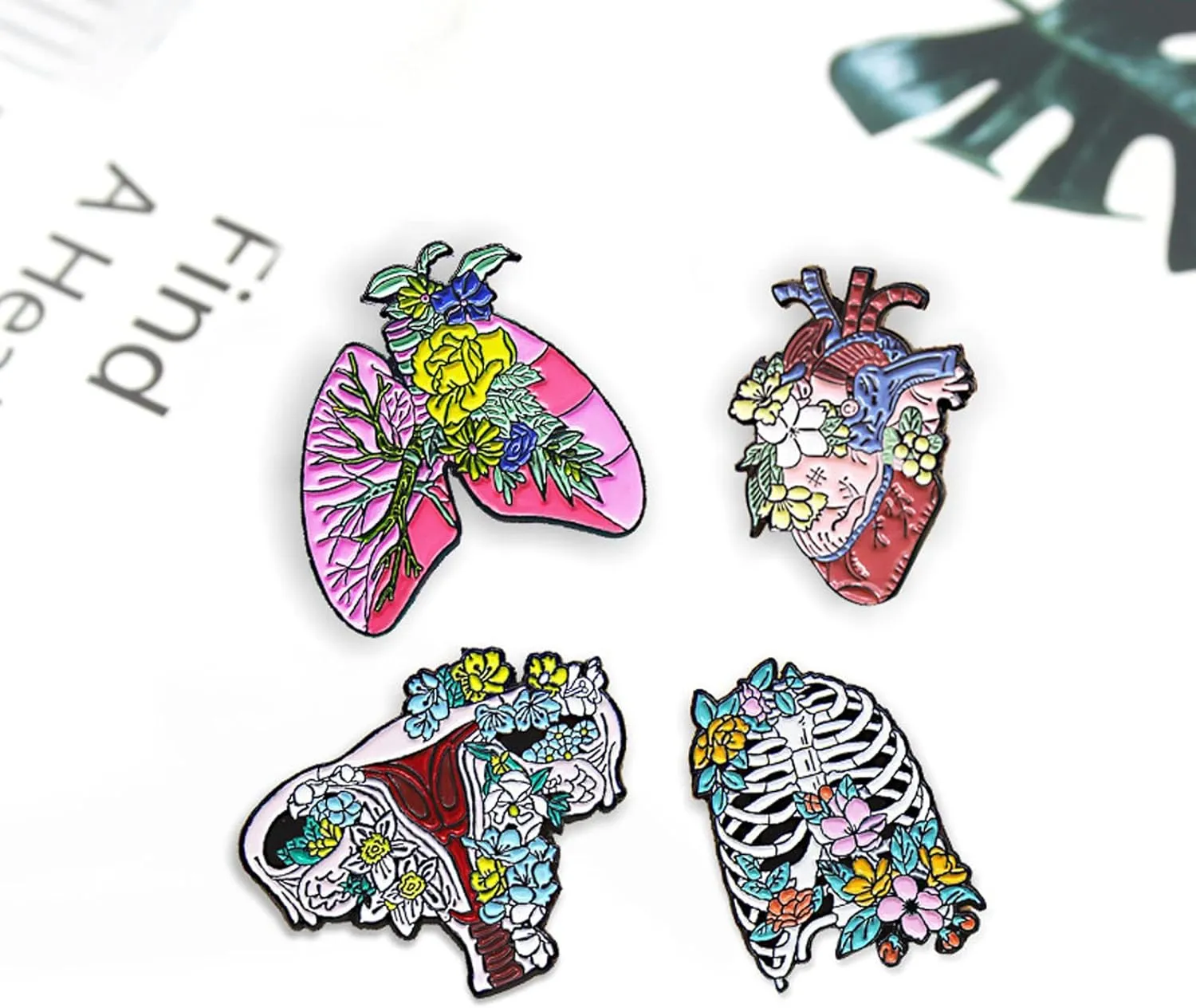 Uterus Brooch Pins Medical Ovaries Brooch Badge Lapel Pin Nurse Enamel Pins Uterine Medicine Brooches Gifts for Medical Doctor Nurse Women Graduation Student