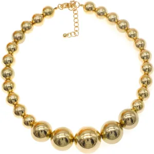 Utop Big Pearl Choker Necklace for Women Faux Pearl Beads Strand Necklace Earrings Set 1920s Pearl Costume Jewelry