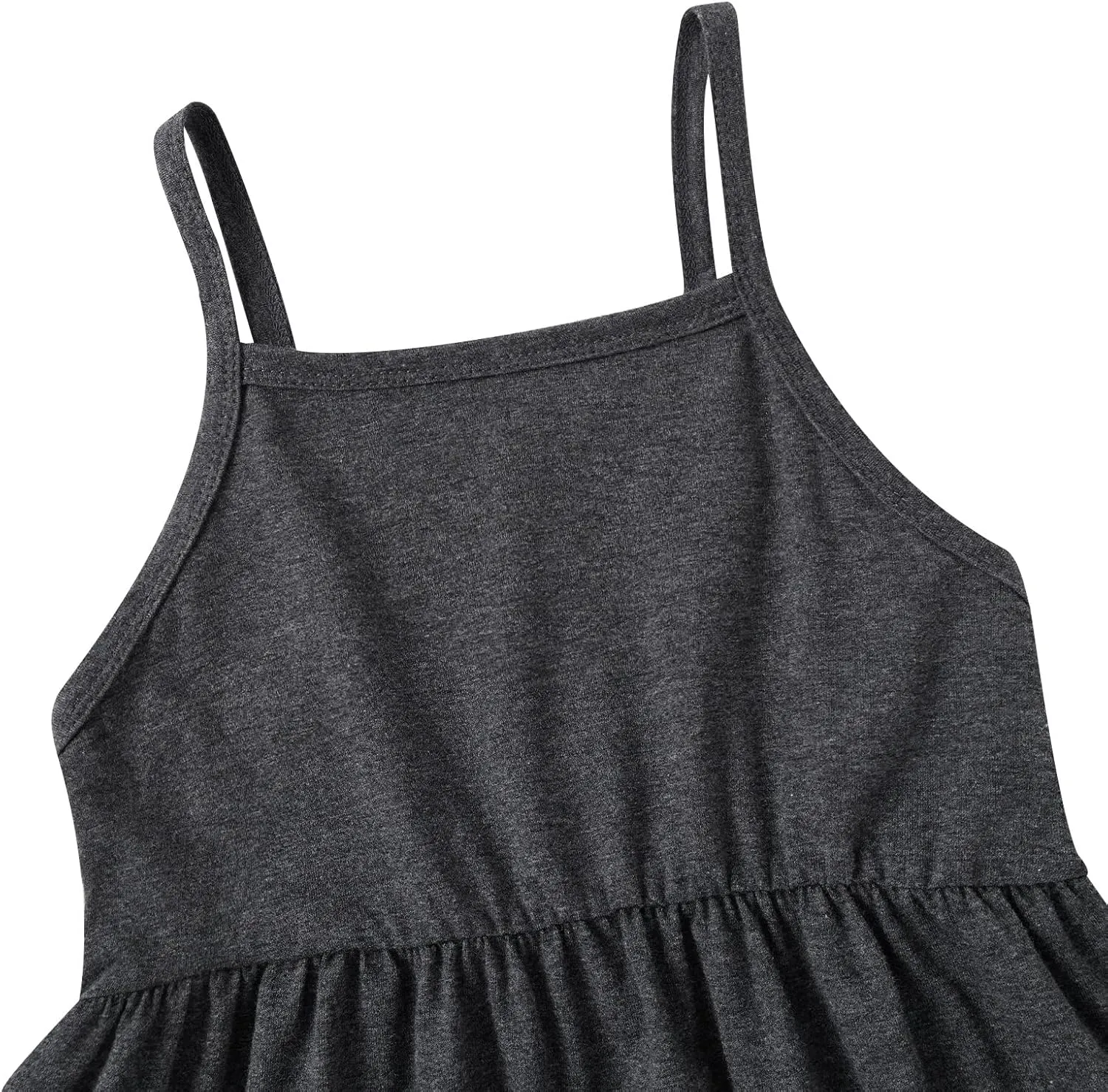 Vieille Toddler Girls Sleeveless Jumpsuits Spaghetti Strap Romper Clothes Long Pants with Pockets 2-8 Years