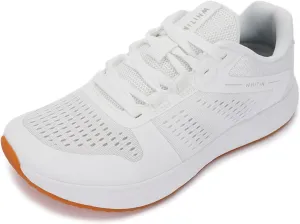 WHITIN Women's Wide Toe Box Width Road Running Zero Drop Shoes Size 10 Cushioned Training Jogging Fashion White 41