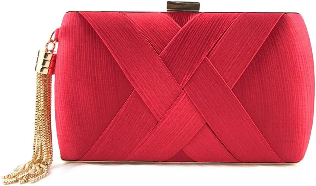 Women Tassel Evening Bag Fashion Clutch Bag Party Purse