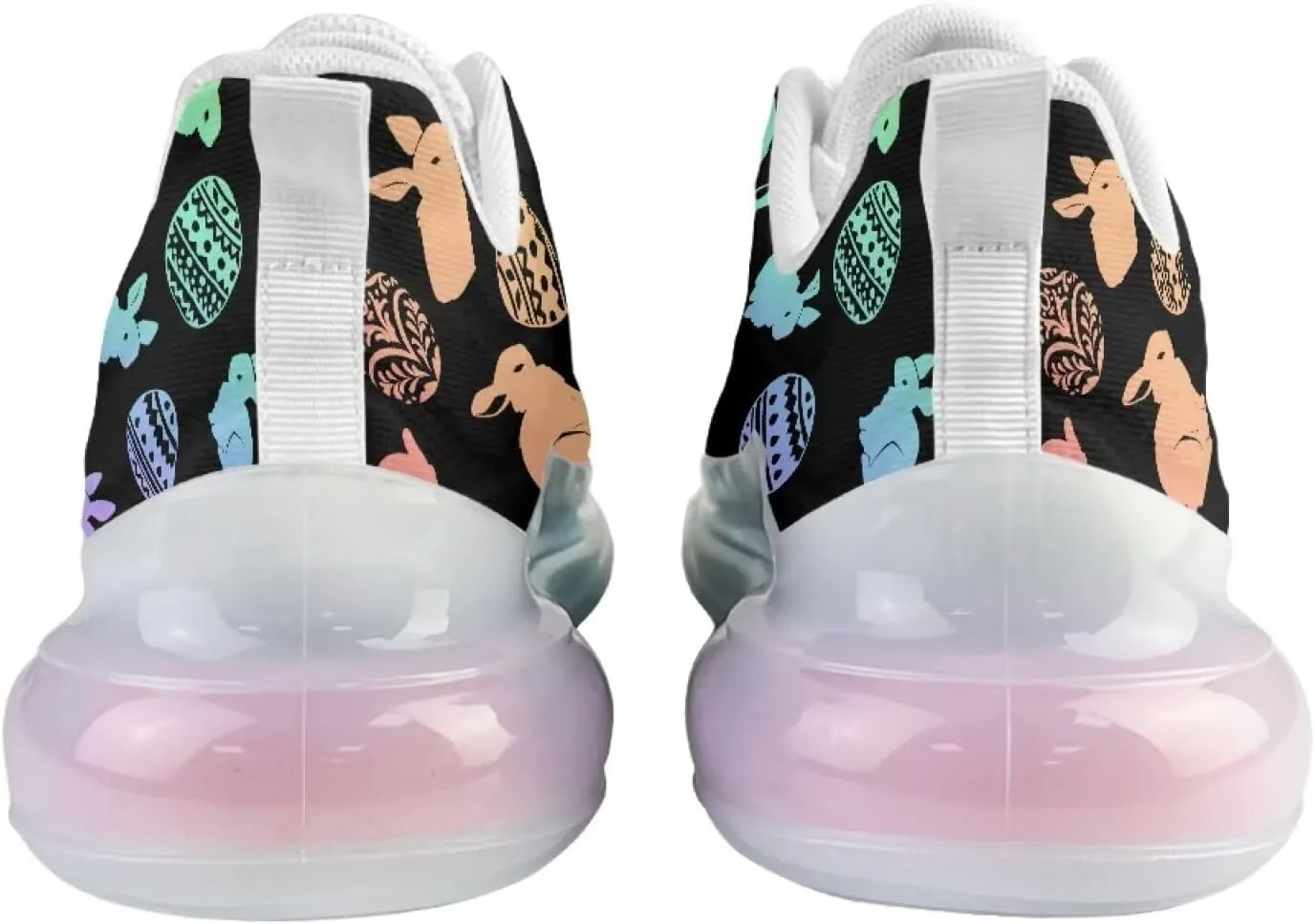 Womens Air Cushion Sneakers Lightweight Comfort Walking Shoes Casual Breathable House Shoes for Athletic Size 6-11 White Sole