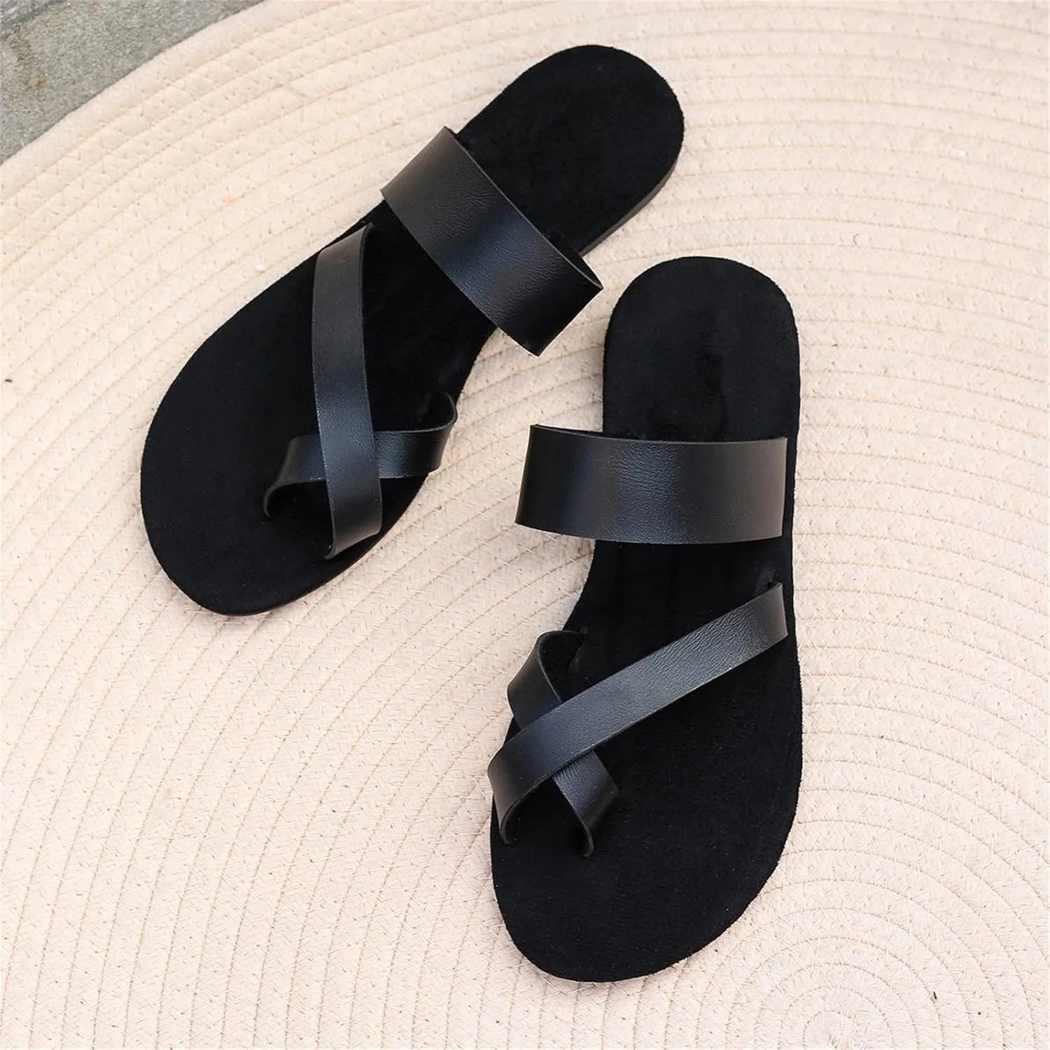 Women'S Beach Sandals Hollow Casual Slippers Flat Shoes Sandals Womens Dress Sandals Size 8