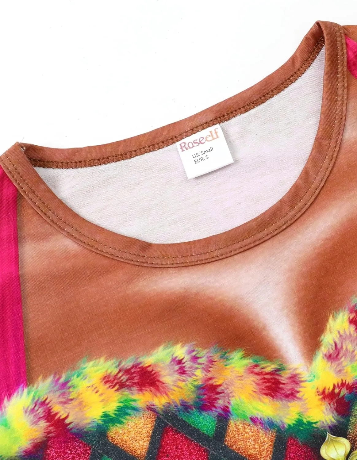Womens Festival Bikini Printed Short Sleeve Costume T-Shirts