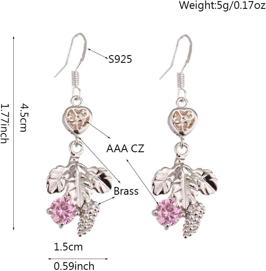 Women's Long Cubic Zircon Platinum Plated or Gold Plated Sterling Silver Dangle Earrings Elegant Jewelry Anti-allergy