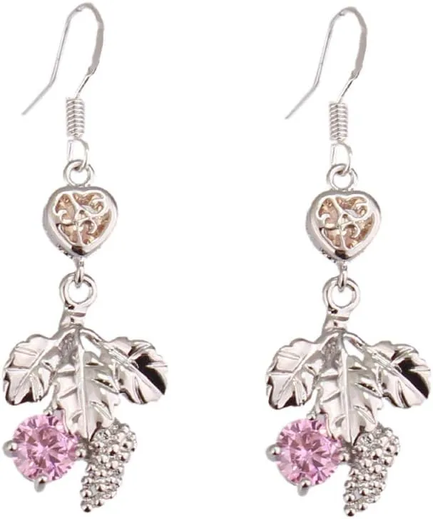 Women's Long Cubic Zircon Platinum Plated or Gold Plated Sterling Silver Dangle Earrings Elegant Jewelry Anti-allergy