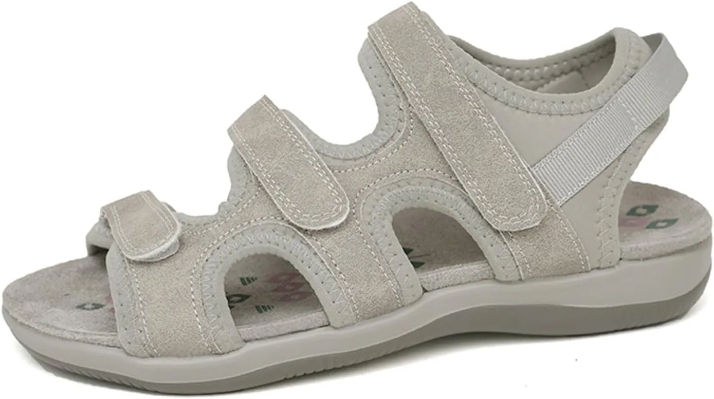 Women's Orthopedic Wide Sandals Strappy Arch Support Flat Sandals Dressy Summer Comfortable Platform Wedge Sandals Shoes