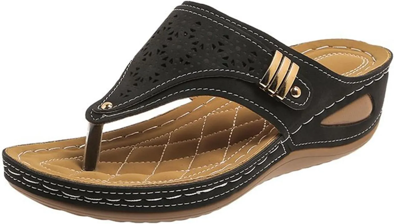 Womens Sandals Comfortable Dressy Arch Support Orthopedic Thong Flip Flops Summer Orthotic Slippers Beach Shoes 2025